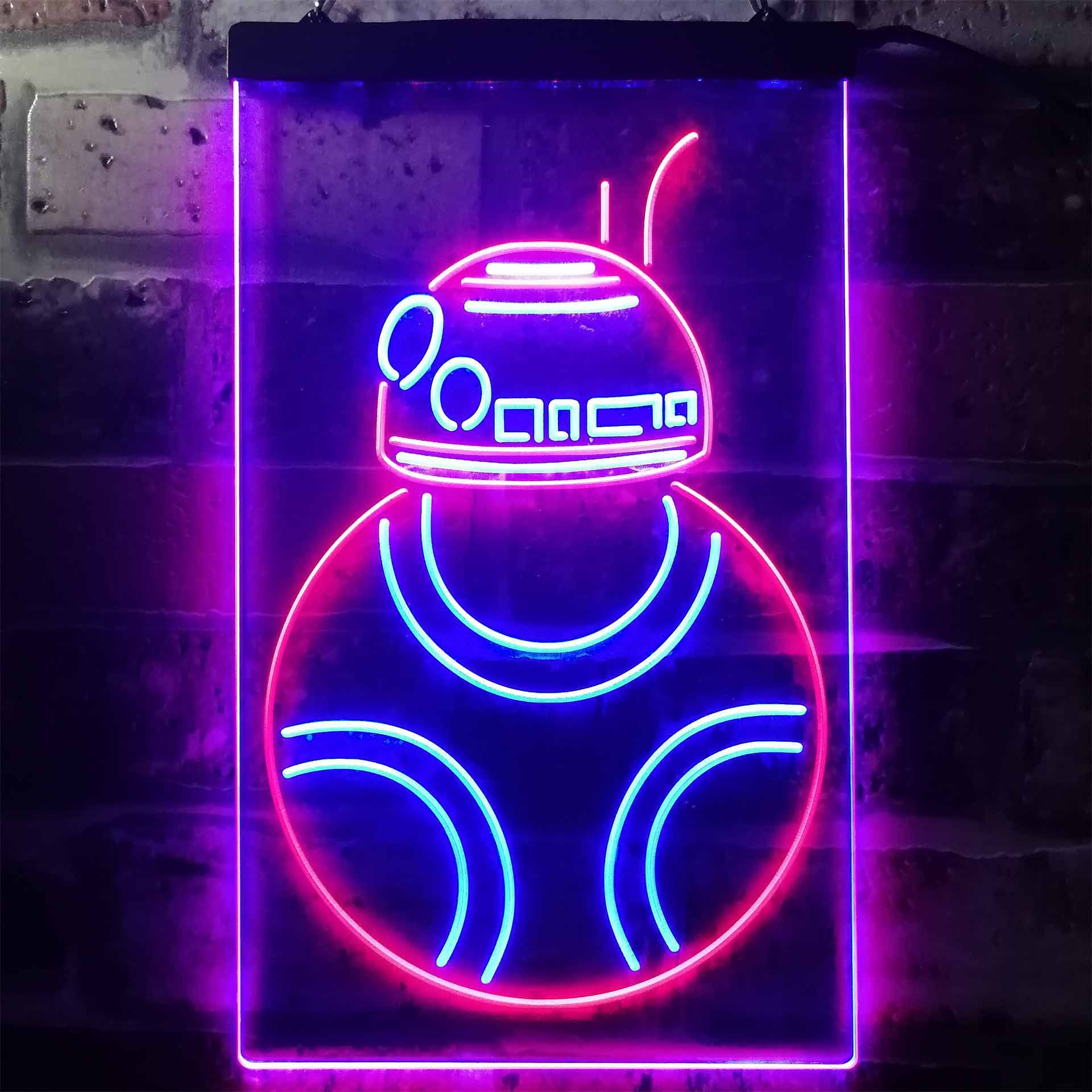 Star Wars BB8 Dual LED Neon Light Sign